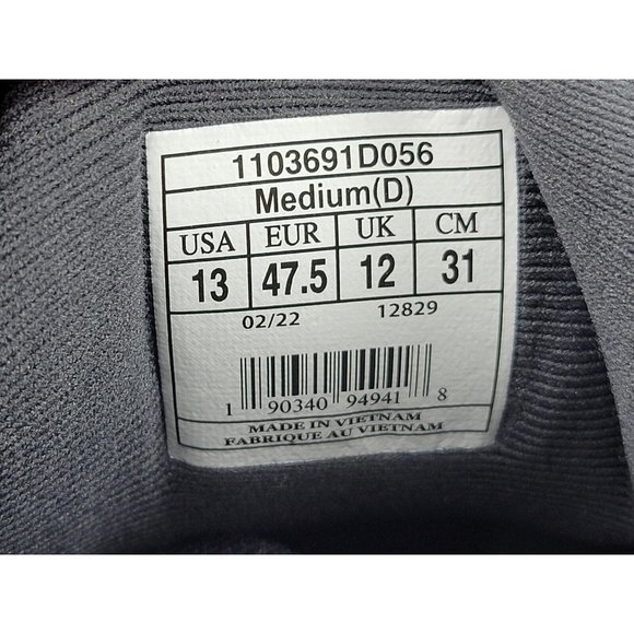 Brooks Ghost 14 Running Shoes Sneakers Mens Size 13 Black Blue Gray 1103691D056 - Picture 5 of 9